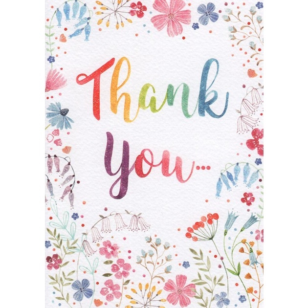 Thank You - Just For You - Rainbow Text (6)