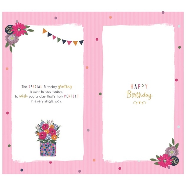 Birthday - Sister In Law - Flower Border [6]