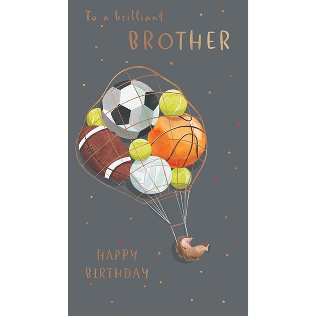 To A Brilliant Brother Happy Birthday - Sports