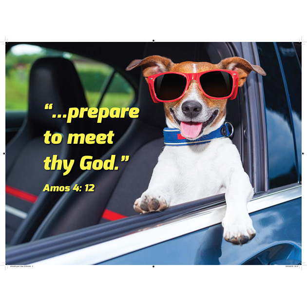 Jack Russell With Dark Glasses Picture With Bible Verse