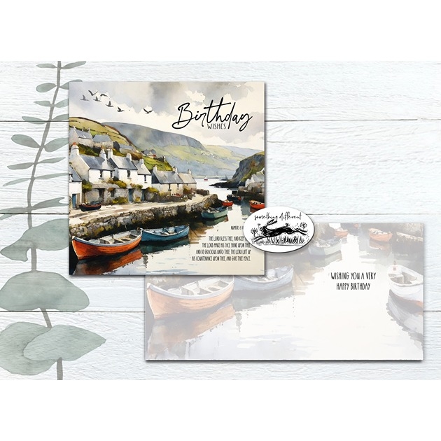Birthday Card - Harbour - Numbers 6: 24 - 26
