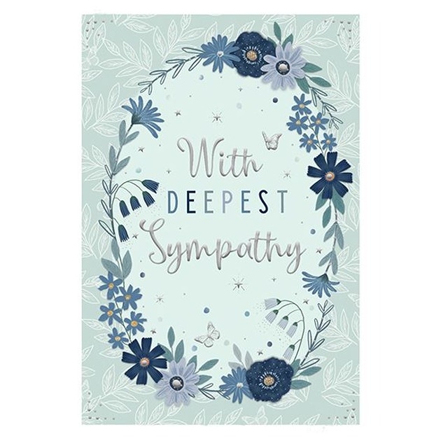 With Deepest Sympathy - Blue Wreath [6]