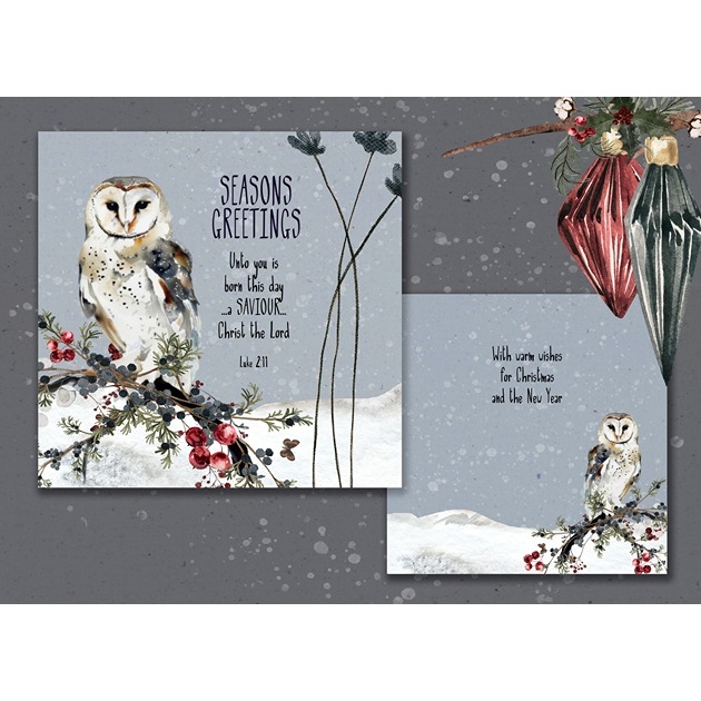 Unto You is Born - Christmas Owl