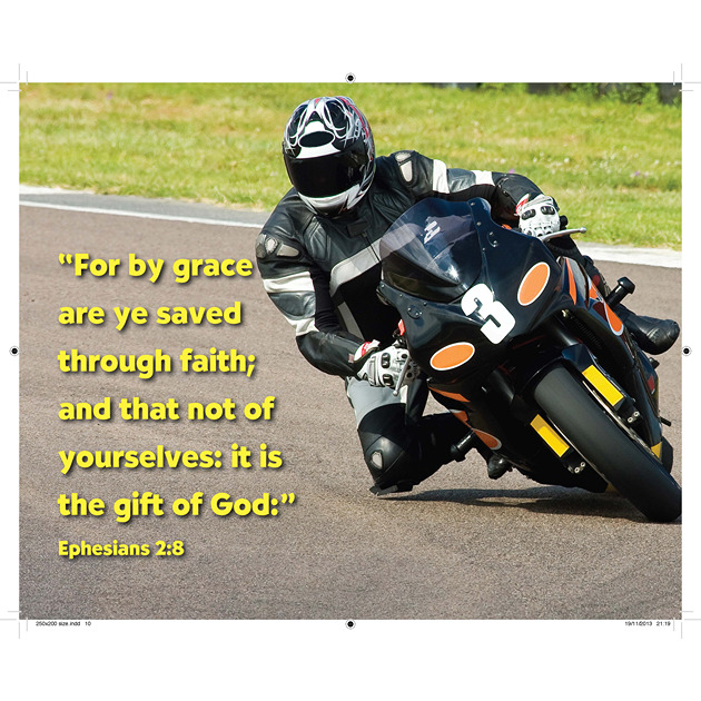 Motorbike Picture With Bible Verse