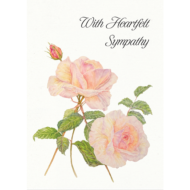 With Heartfelt Sympathy [Soft Rose]