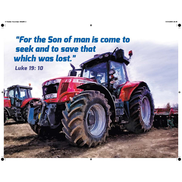 Massey Ferguson Tractor Picture With Bible Verse