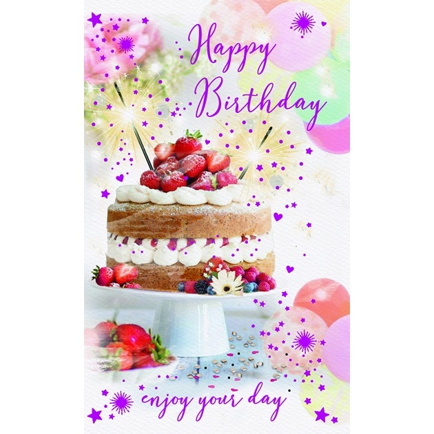 Happy Birthday - Enjoy Your Day - Cake