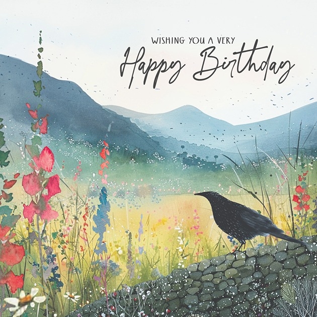 Birthday - Blackbird On Stone Wall - Joel 2: 21