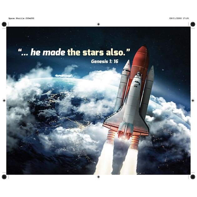 Space Shuttle Picture With Bible Verse
