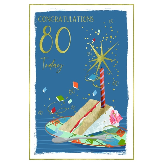 Congratulations 80 Today - Male