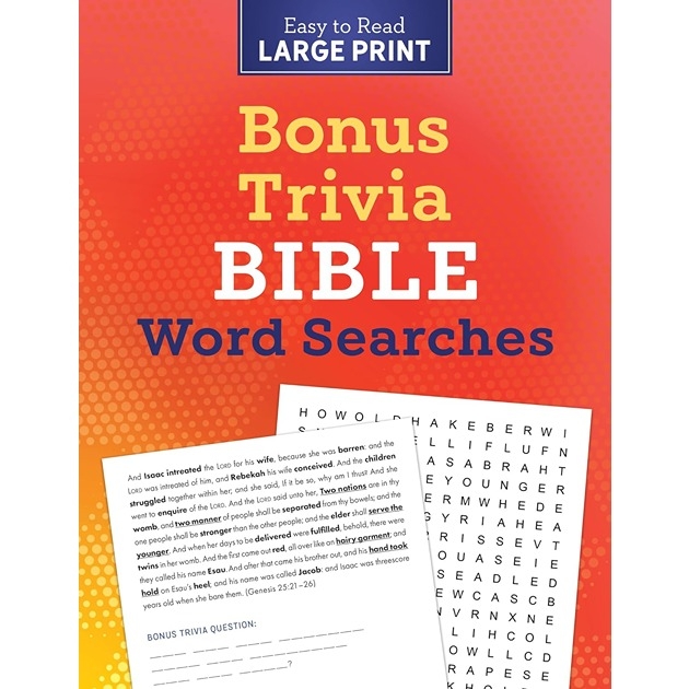 Bonus Trivia Bible Word Searches