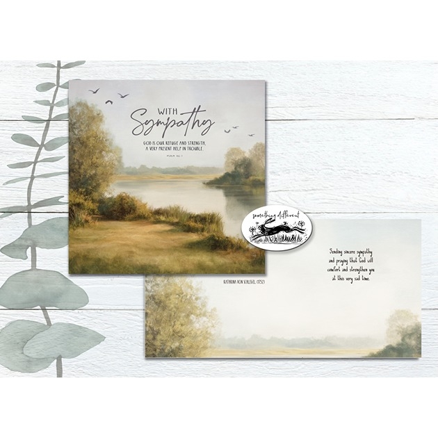 Sympathy Card - Quiet Waters - Psalm 46: 1