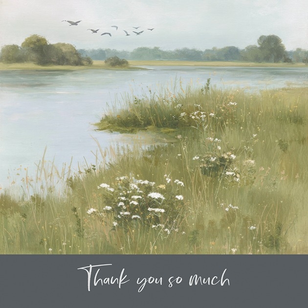 Thank You Card - Calm Lake - Ephesians 5: 20