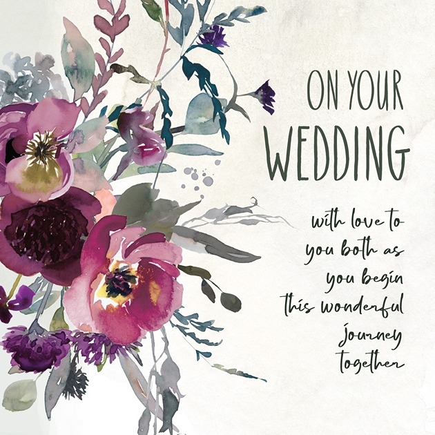 Wedding Day Card - Mulberry - With Love To You Both