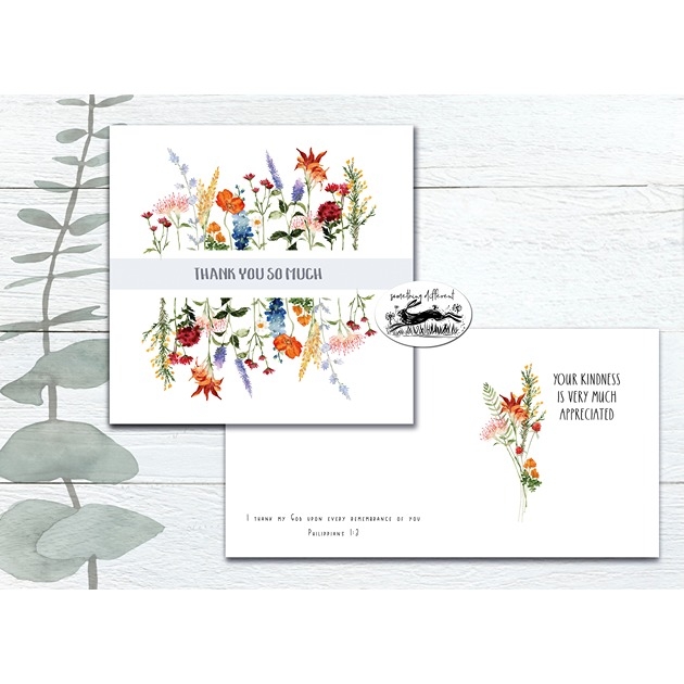 Thank You Card - Vibrant Autumn - Philippians 1: 3