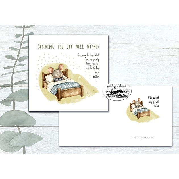 Get Well Wishes - Isaiah 41: 10 - Mouse