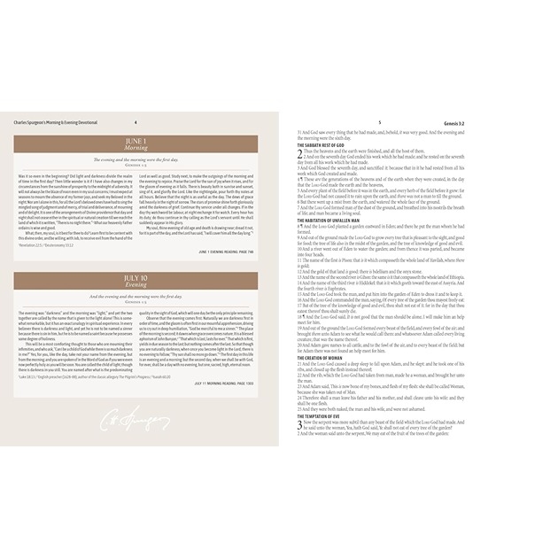 Charles Spurgeon's Morning And Evening Devotional Bible