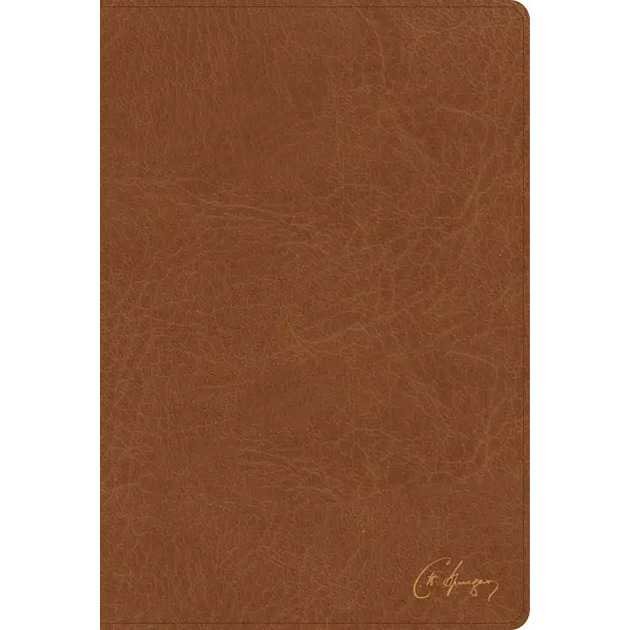 KJV Spurgeon Study Bible Tan Leathertouch