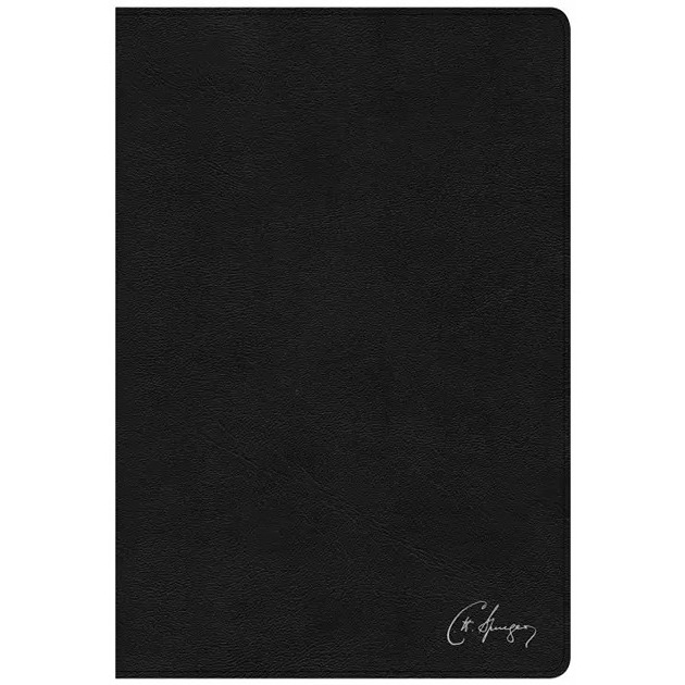 KJV Spurgeon Study Bible Black Gen Leather