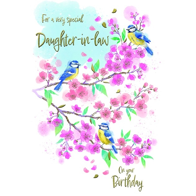 For A Very Special Daughter-in-law on Your Birthday - Birds