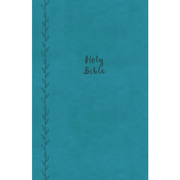 KJV Value Compact Thinline Bible Teal Leather Soft